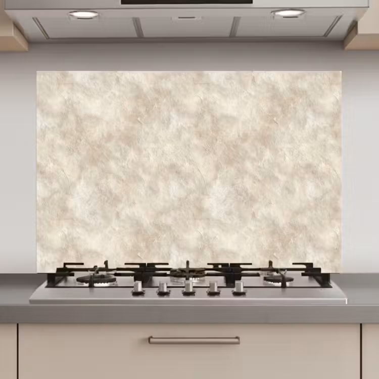 Beige - Reliëfstructuur - Natuursteen keuken achterwand spatscherm klein 900 -3d_website