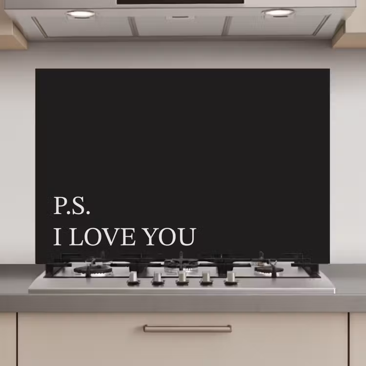 Zwart - Minimalistisch - Valentijn keuken achterwand spatscherm klein -3d_website