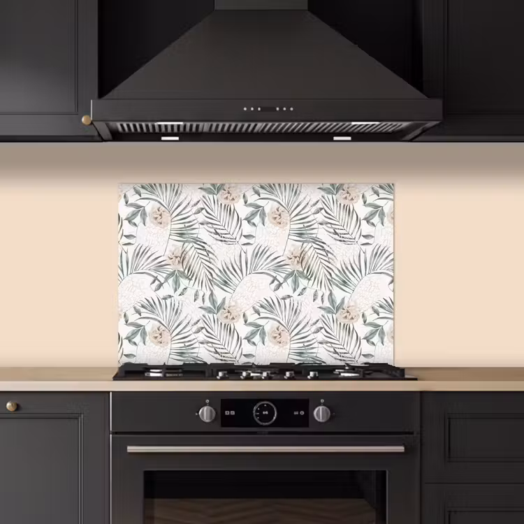 Bohemian - Bloemen - Bladeren - Jungle - Tropical keuken achterwand spatscherm klein -sfeer1