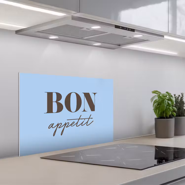 Bon appetit keuken achterwand spatscherm klein -3d_schuin