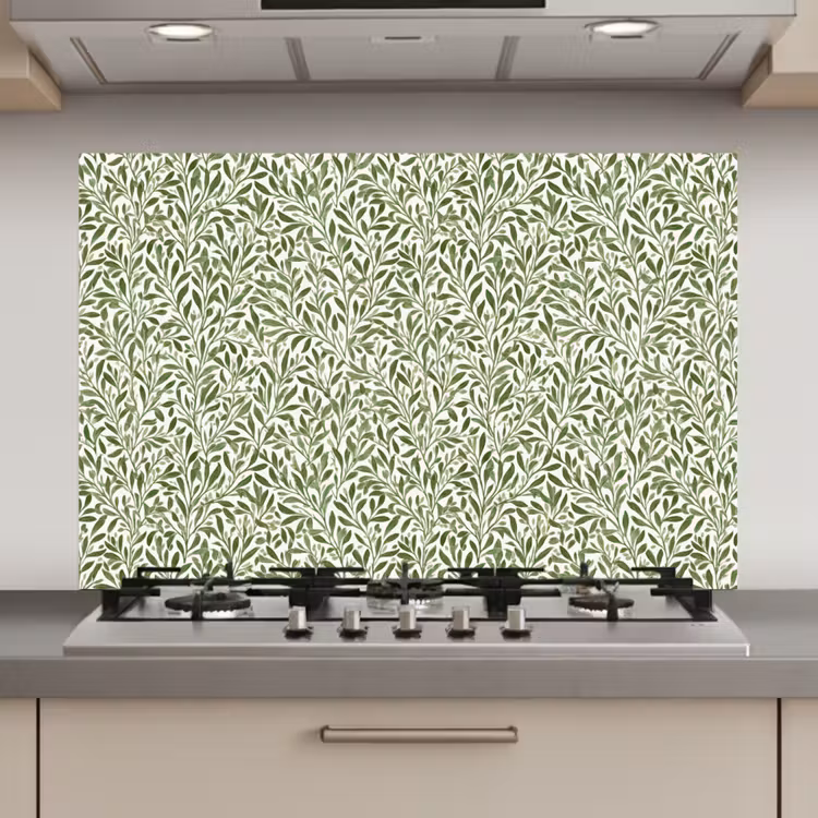 Botanisch - Takken - Groen keuken achterwand spatscherm klein 900 -3d_website