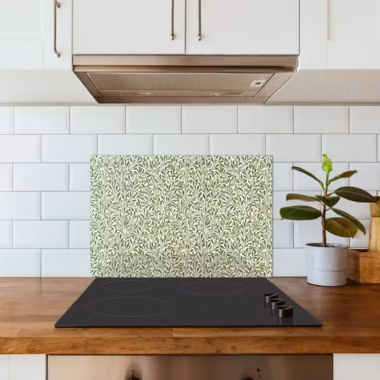 Botanisch - Takken - Groen keuken achterwand spatscherm klein 900 -sfeer2