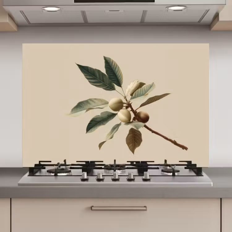 Tak - Groene Bladeren - Vruchten keuken achterwand spatscherm klein -3d_website