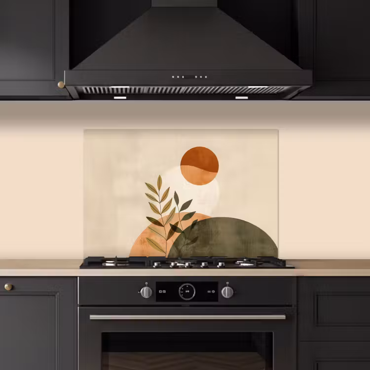Takken - Vormen - Abstract keuken achterwand spatscherm klein -sfeer1