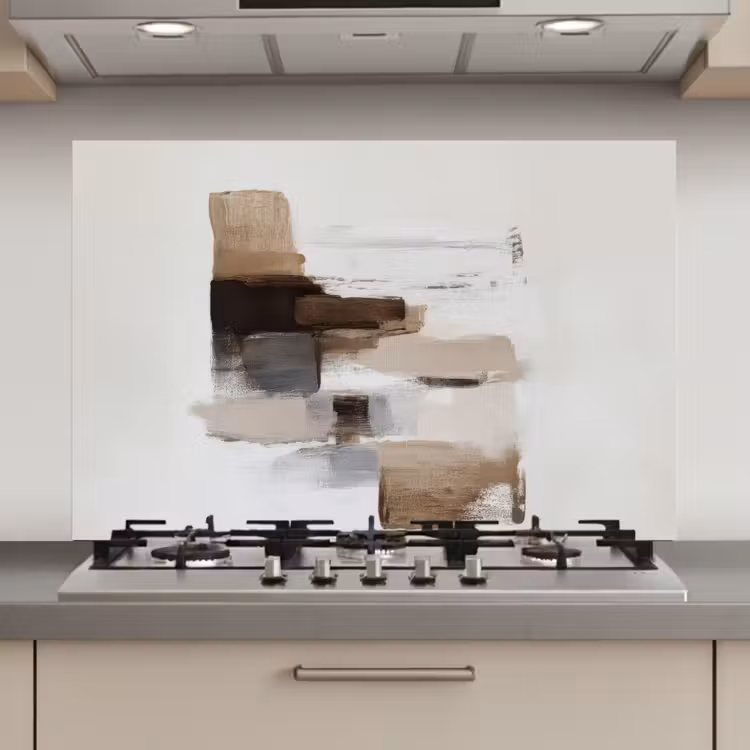 Penseelstreken - Balans - Beige - Bruin keuken achterwand spatscherm klein -3d_website