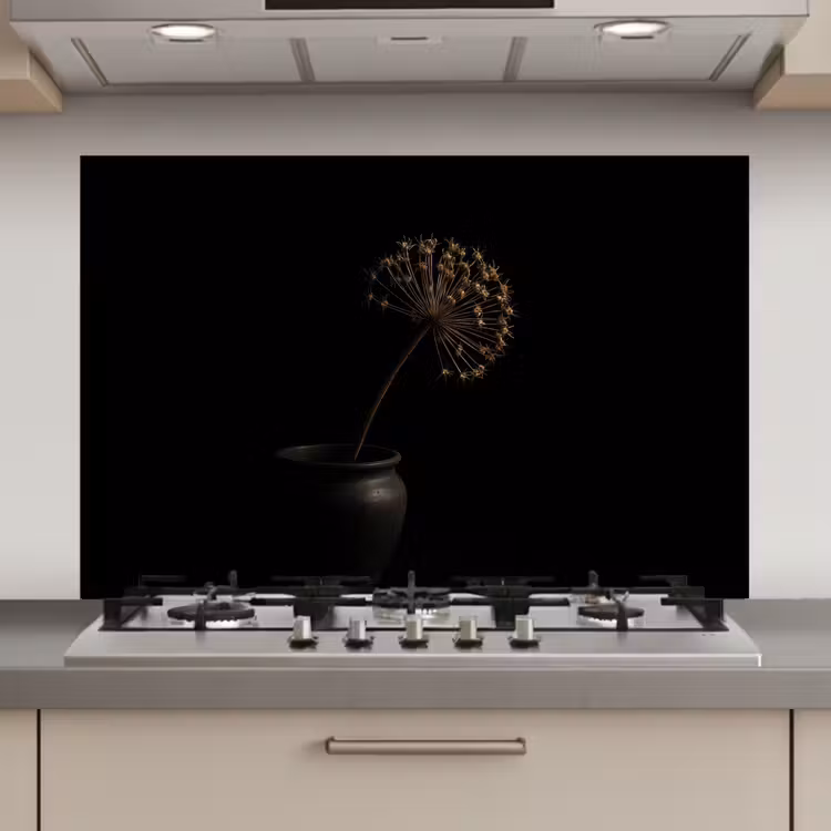 Bol - Gedroogd - Vaas - Zwart keuken achterwand spatscherm klein -3d_website