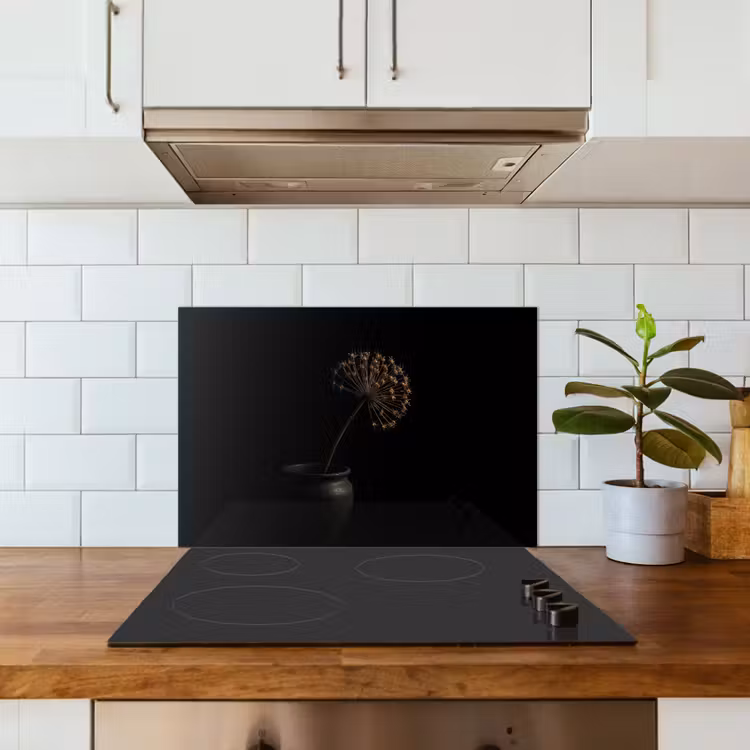 Bol - Gedroogd - Vaas - Zwart keuken achterwand spatscherm klein -sfeer2