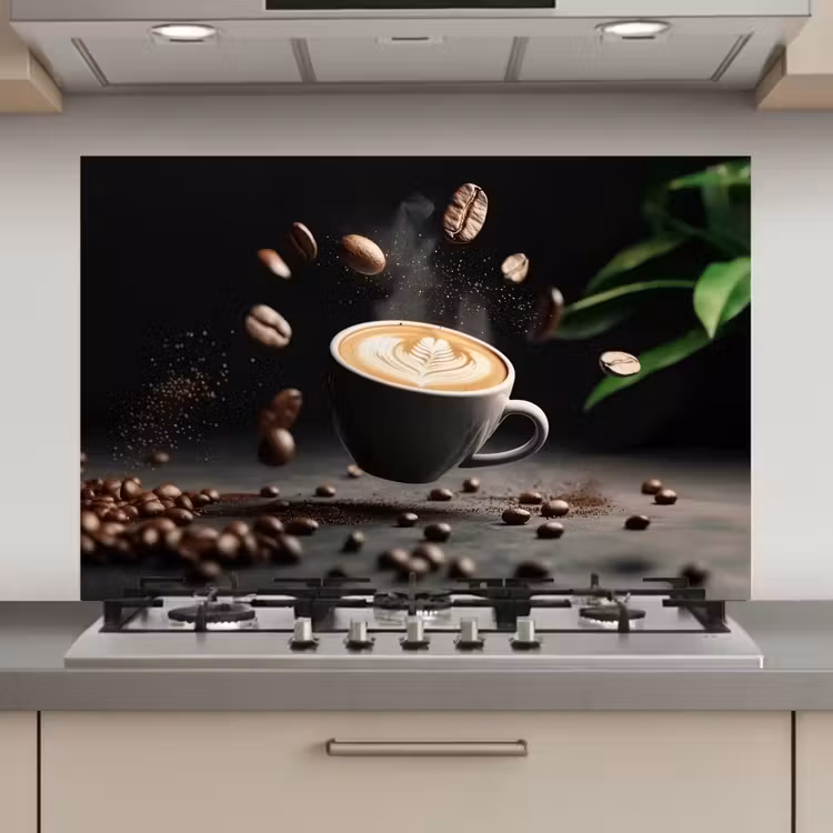Cappuccino - Kop - Bonen - Bruin keuken achterwand spatscherm klein -3d_website