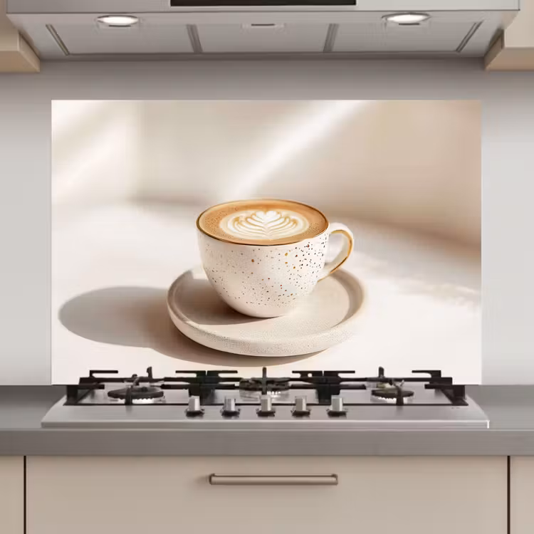 Cappuccino - Schuim - Schotel - Beige keuken achterwand spatscherm klein -3d_website