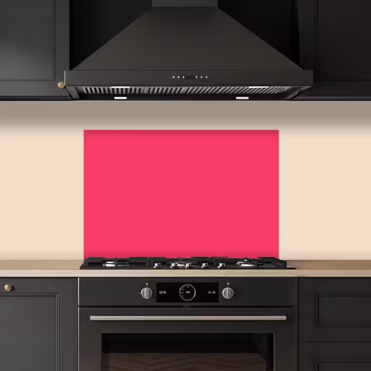 Karmijn - Kleuren - Palet - Roze keuken achterwand spatscherm klein 900 -sfeer1