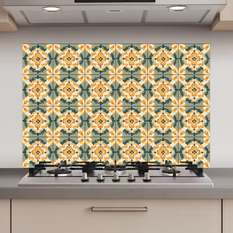 Keramiek - Verweerd - Kleurrijk keuken achterwand spatscherm klein 900 -3d_website