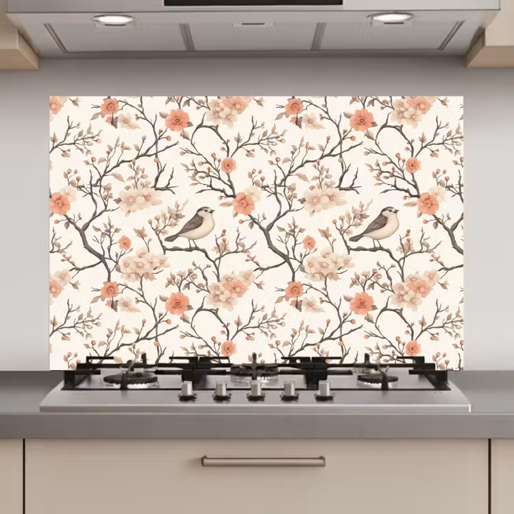 Kersenbloesem - Mus - Roze keuken achterwand spatscherm klein 900 -3d_website