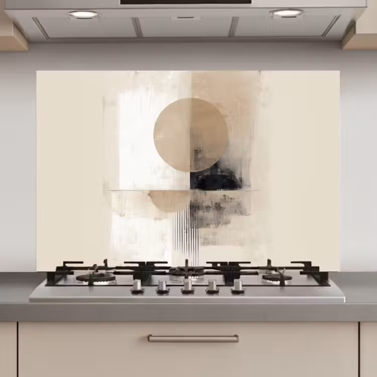 Cirkel - Compositie - Diepte - Beige keuken achterwand spatscherm klein -3d_website