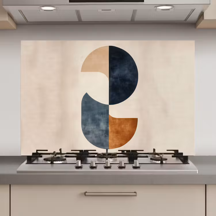Cirkels - Abstract - Kleurrijk keuken achterwand spatscherm klein -3d_website