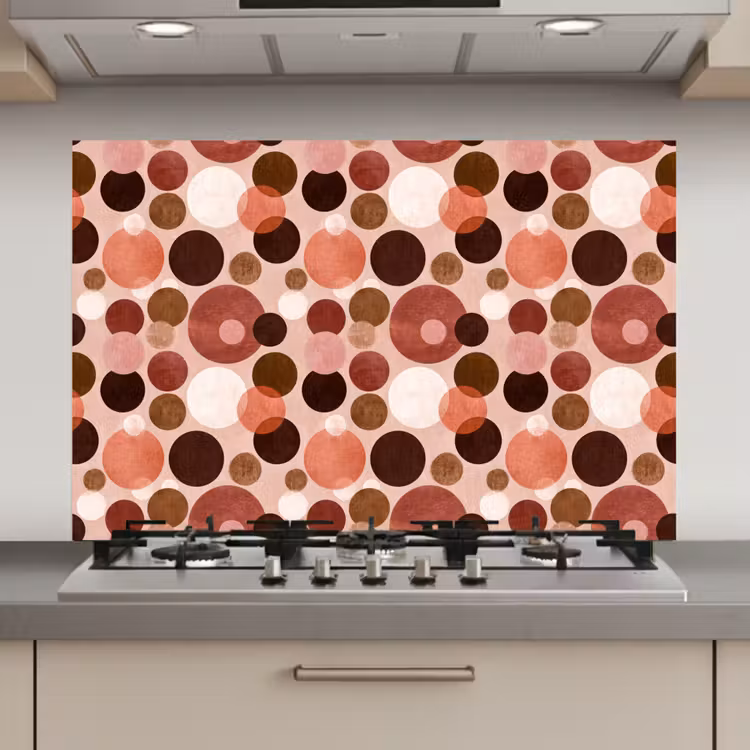 Cirkels - Modern - Kleurrijk keuken achterwand spatscherm klein 900 -3d_website