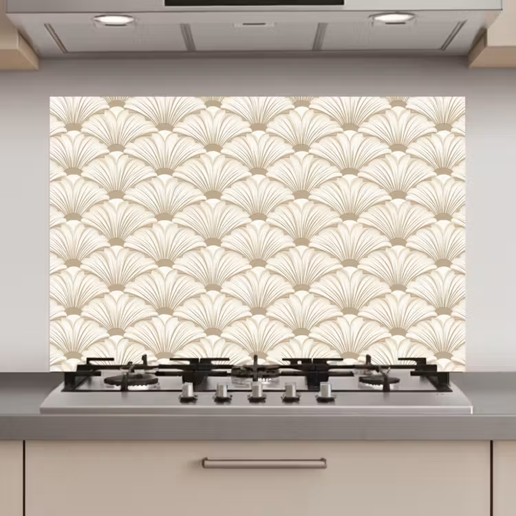 Klassiek - Art - Beige keuken achterwand spatscherm klein 900 -3d_website