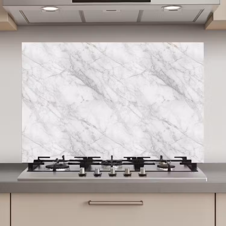 Klassiek - Marmer - Grijs keuken achterwand spatscherm klein 900 -3d_website