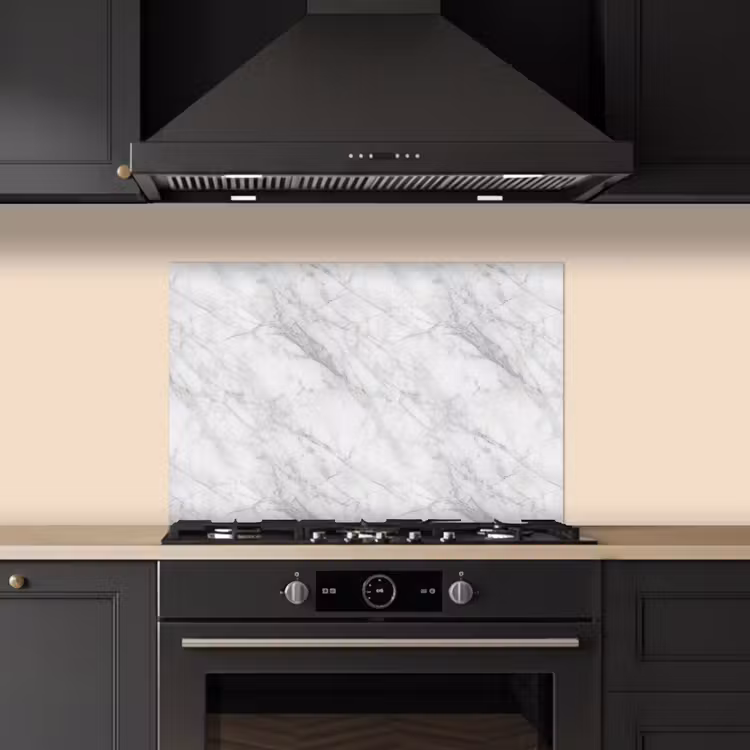 Klassiek - Marmer - Grijs keuken achterwand spatscherm klein 900 -sfeer1