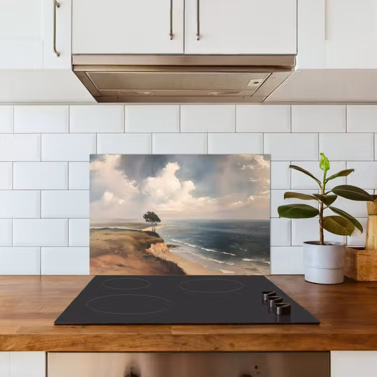 Klif - Zee - Boom keuken achterwand spatscherm klein -sfeer2