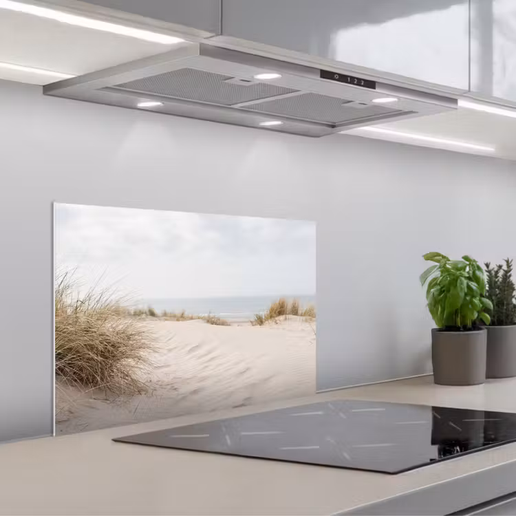 Wolken - Duinlandschap - Zand keuken achterwand spatscherm klein -3d_schuin