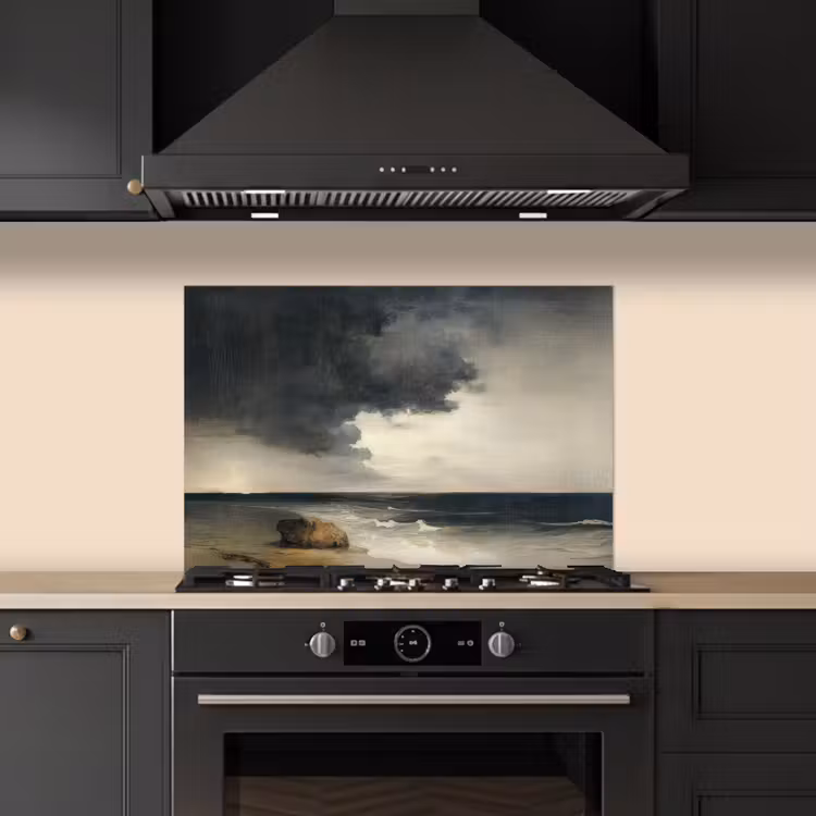 Kust - Golven - Rots - Storm keuken achterwand spatscherm klein -sfeer1