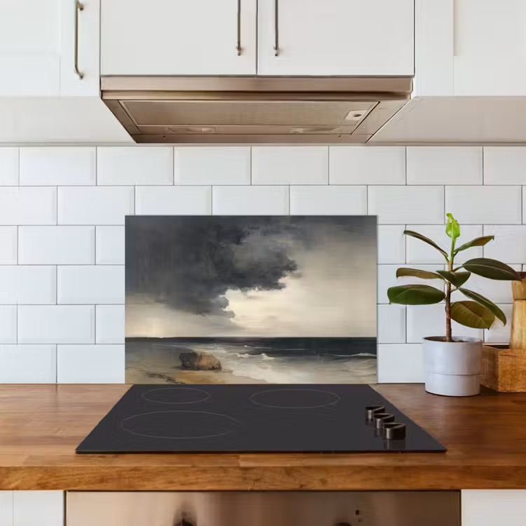 Kust - Golven - Rots - Storm keuken achterwand spatscherm klein -sfeer2