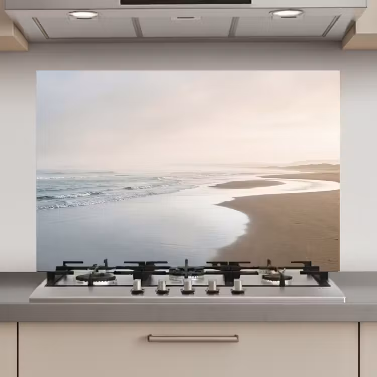 Kustlijn - Strand - Oceaan keuken achterwand spatscherm klein -3d_website