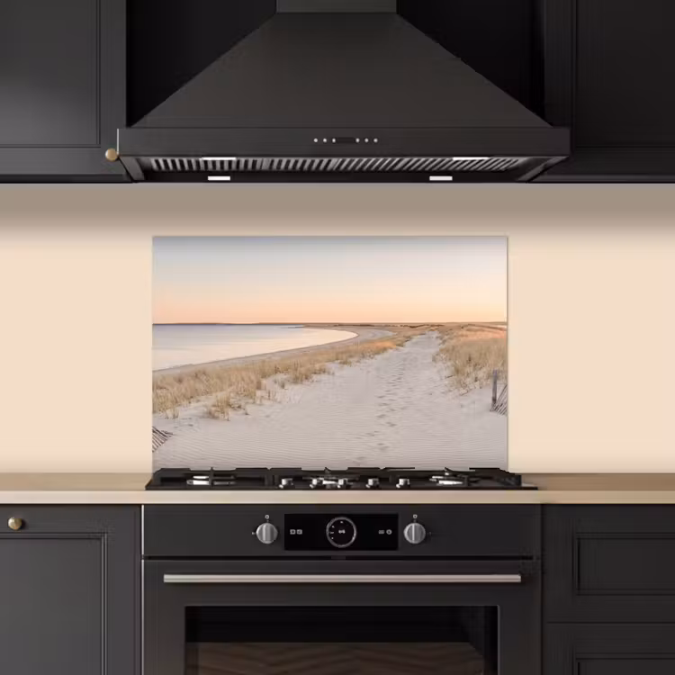 Kustlijn - Horizon - Hek keuken achterwand spatscherm klein -sfeer1