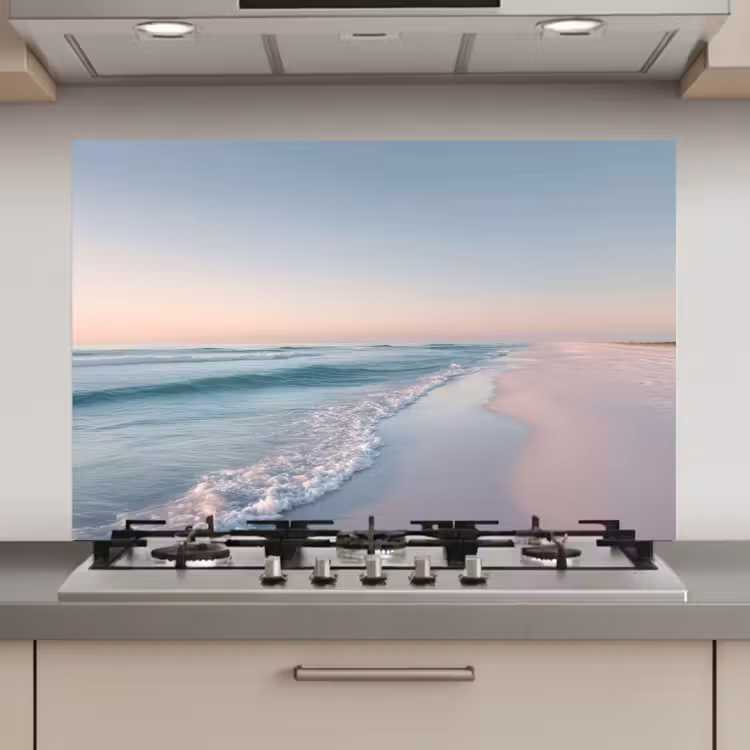 Kustlijn - Pastel - water keuken achterwand spatscherm klein -3d_website
