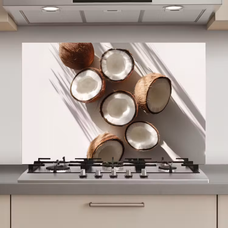 Kokosnoten - Bruin - Shaduw keuken achterwand spatscherm klein -3d_website