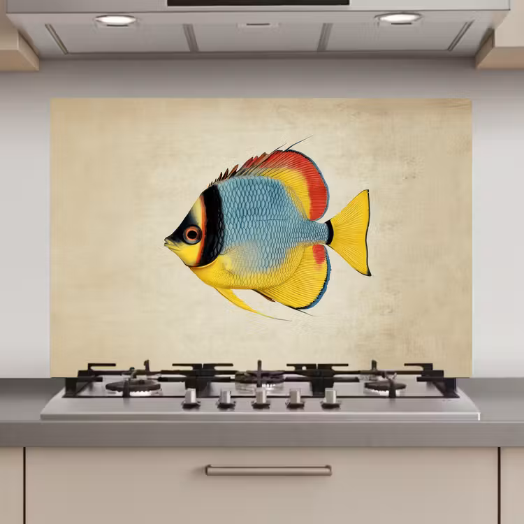 Kleurrijk - Vis - Schubben - Illustratie keuken achterwand spatscherm klein -3d_website