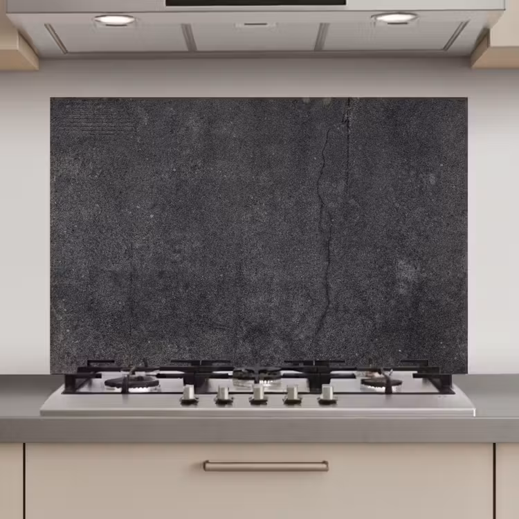 Beton - Zwart - Grijs - Rustiek - Industrieel keuken achterwand spatscherm klein -3d_website