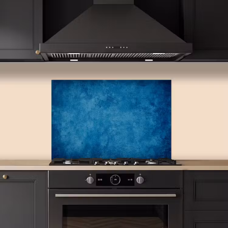 Beton - Blauw - Vintage - Structuur - Industrieel keuken achterwand spatscherm klein -sfeer1