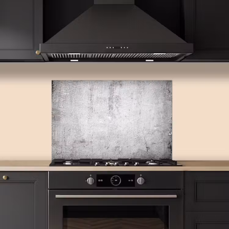 Beton - Grijs - Patroon - Vintage - Industrieel keuken achterwand spatscherm klein -sfeer1