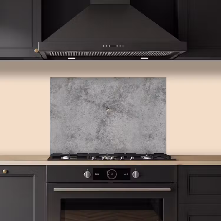 Beton - Grijs - Patronen keuken achterwand spatscherm klein 900 -sfeer1
