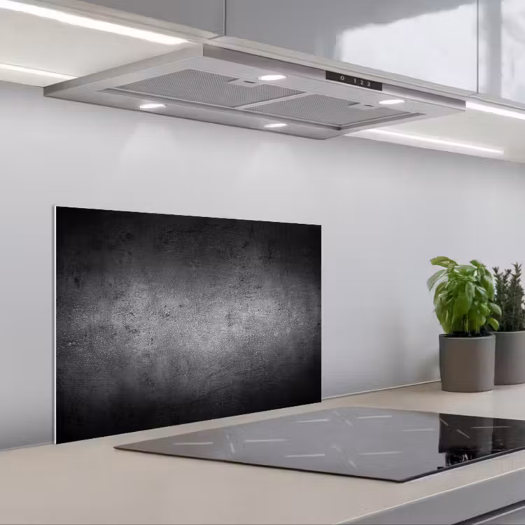 Beton - Grijs - Retro - Cement - Textuur keuken achterwand spatscherm klein -3d_schuin