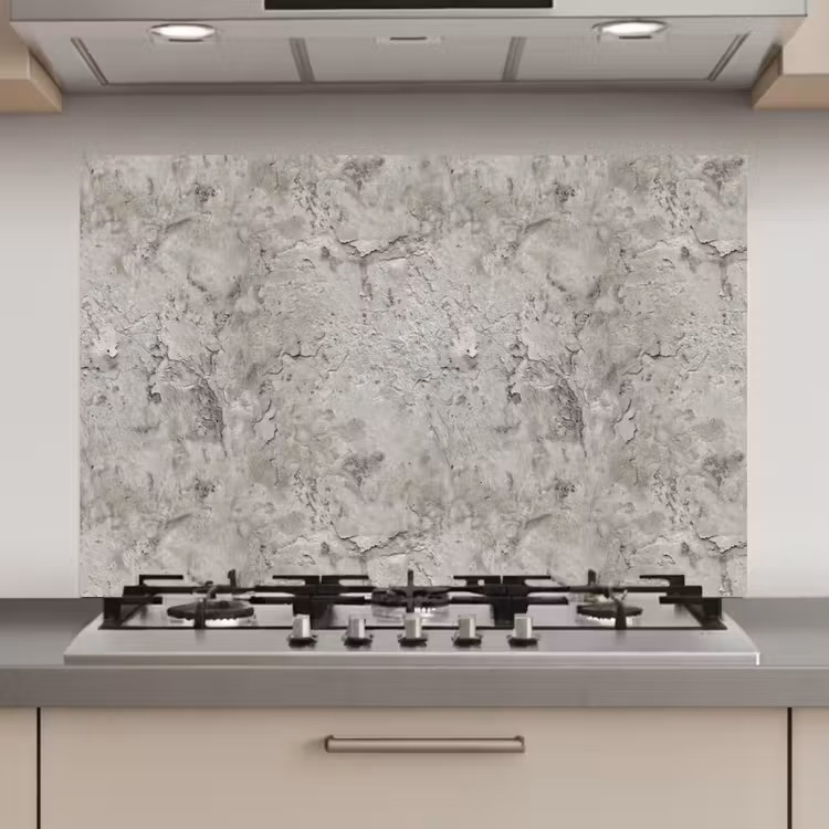 Beton - Grijs - Muur keuken achterwand spatscherm klein 900 -3d_website