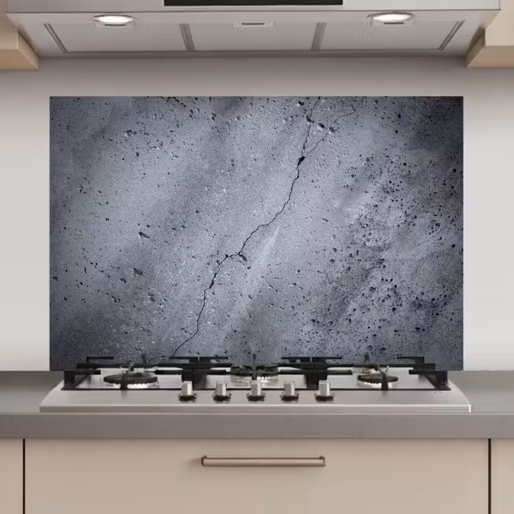 Beton - Grijs - Scheur keuken achterwand spatscherm klein -3d_website