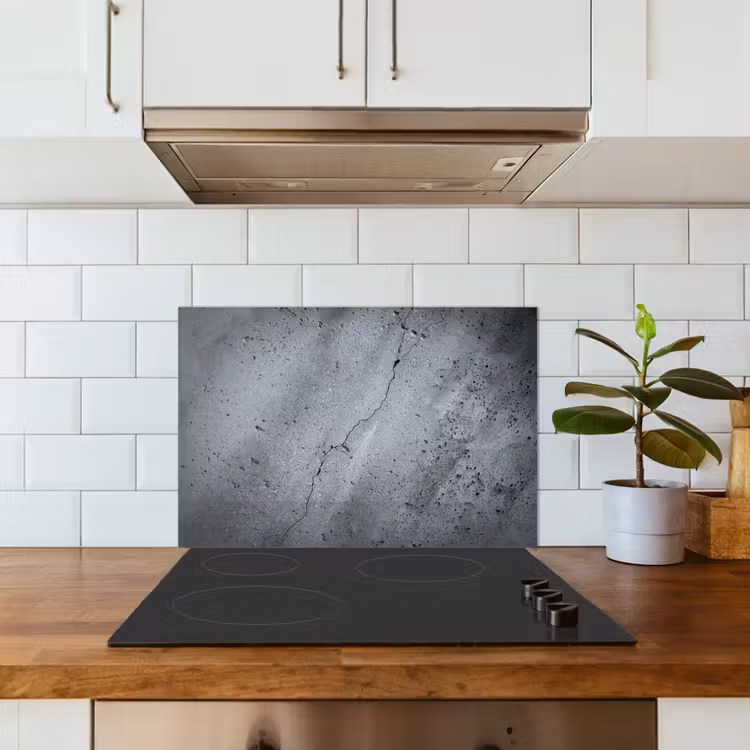 Beton - Grijs - Scheur keuken achterwand spatscherm klein -sfeer2