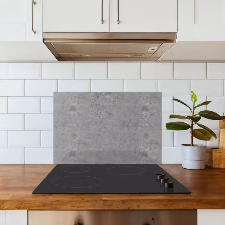 Beton - Industrieel - Patronen keuken achterwand spatscherm klein 900 -sfeer2