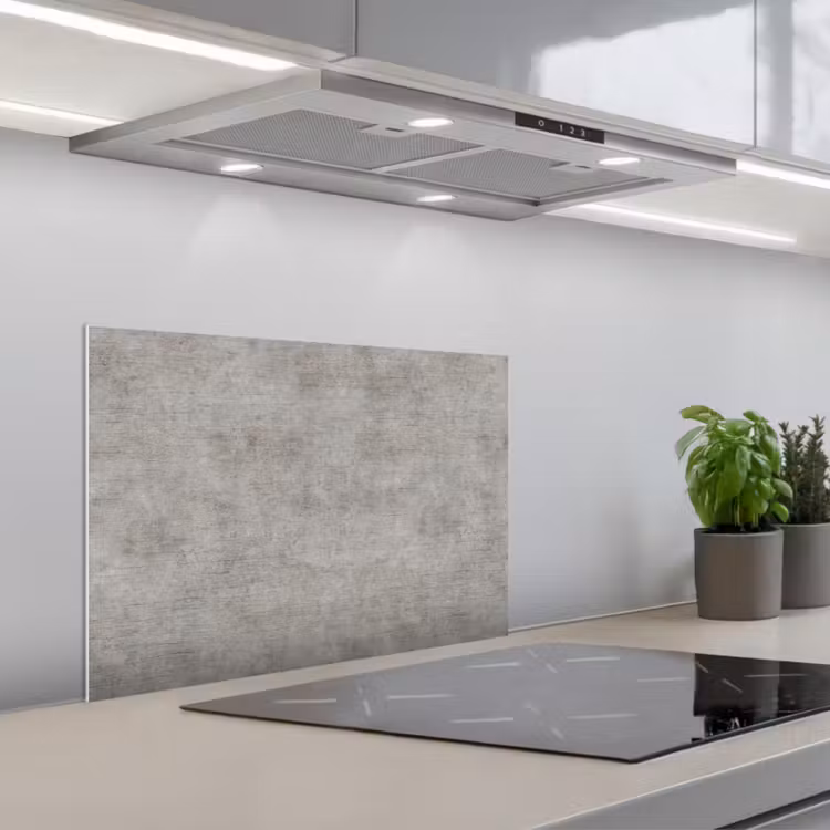Beton - Oud - Grijs - Patronen keuken achterwand spatscherm klein 900 -3d_schuin