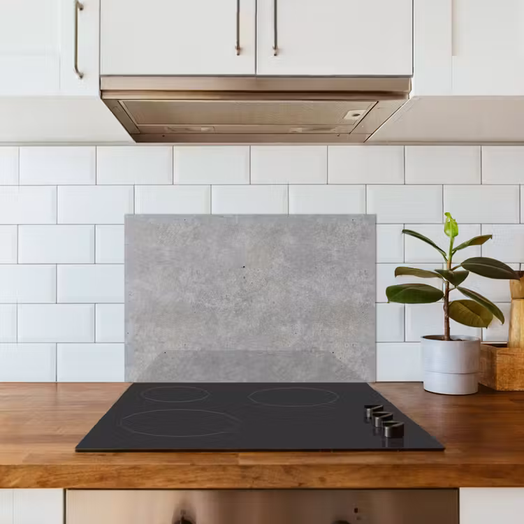Beton - Patronen - Industrieel keuken achterwand spatscherm klein 900 -sfeer2