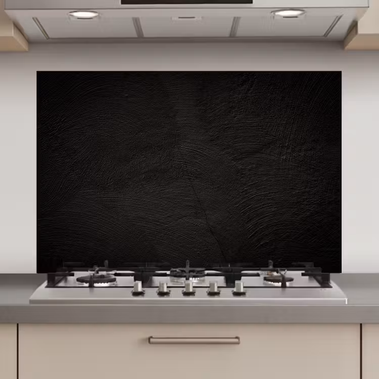 Beton print - Industrieel - Zwart keuken achterwand spatscherm klein -3d_website