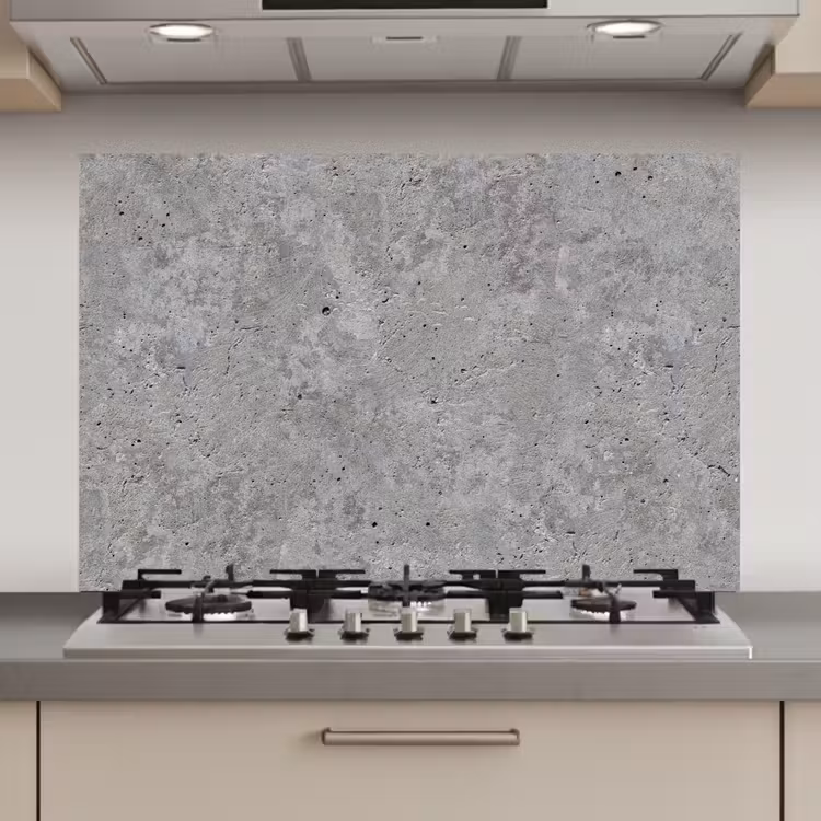Beton - Leisteen - Grijs - Betonstructuur keuken achterwand spatscherm klein -3d_website