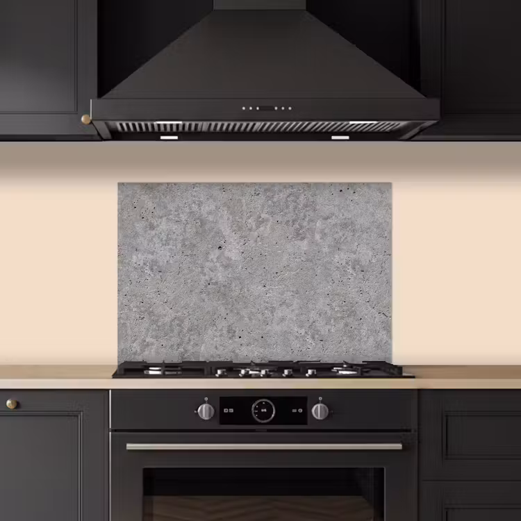 Beton - Leisteen - Grijs - Betonstructuur keuken achterwand spatscherm klein -sfeer1
