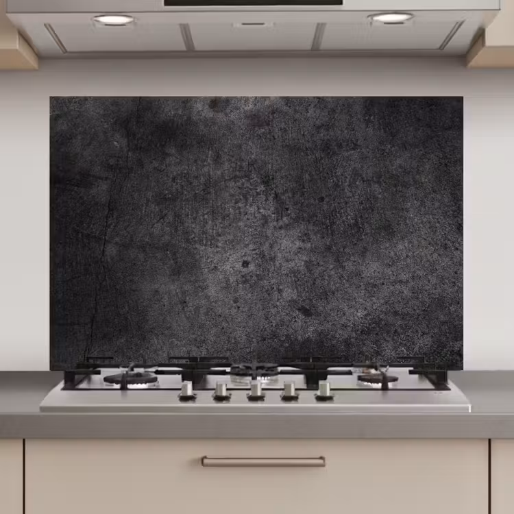 Beton - Structuur - Retro - Zwart - Grijs - Rustiek keuken achterwand spatscherm klein -3d_website