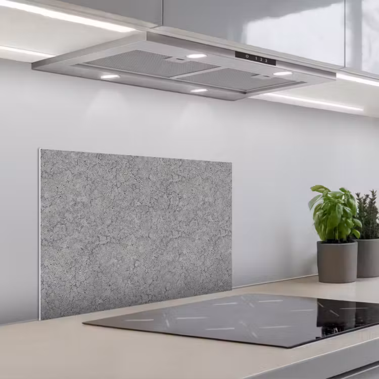 Beton - Muur - Patronen - Industrieel keuken achterwand spatscherm klein 900 -3d_schuin