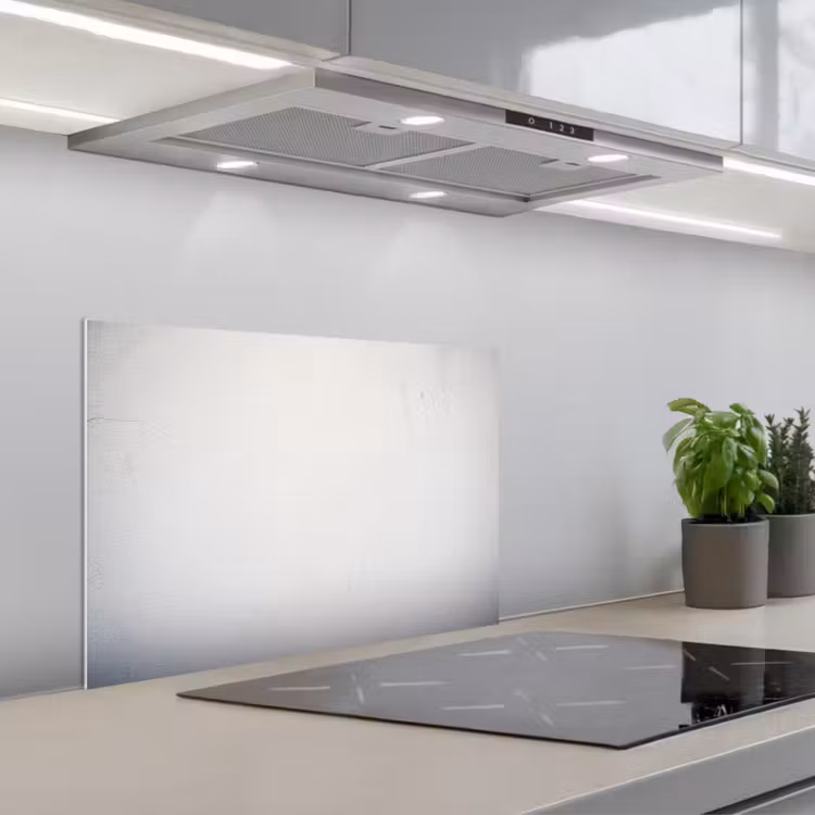 Beton - Wit - Modern keuken achterwand spatscherm klein -3d_schuin