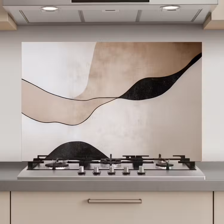 Contourlijnen - Abstracte landschap keuken achterwand spatscherm klein -3d_website