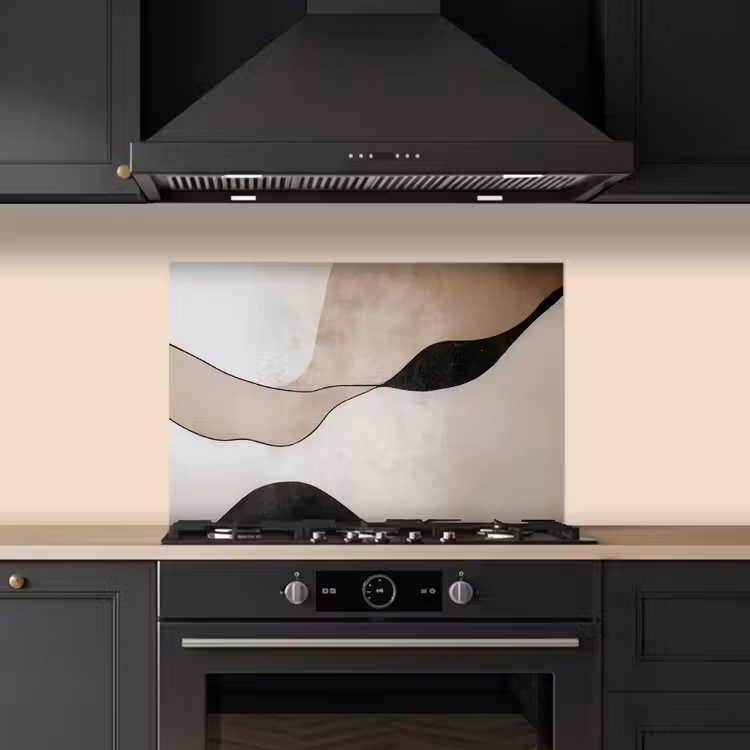 Contourlijnen - Abstracte landschap keuken achterwand spatscherm klein -sfeer1